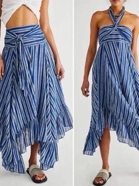 Free People Giselle Convertible with handkerchief hem SZ Medium EUC